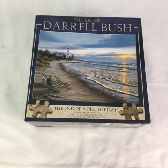 The Art of Darrell Bush The End of a Perfect Day 1000 Piece Puzzle - Picture 1 of 7